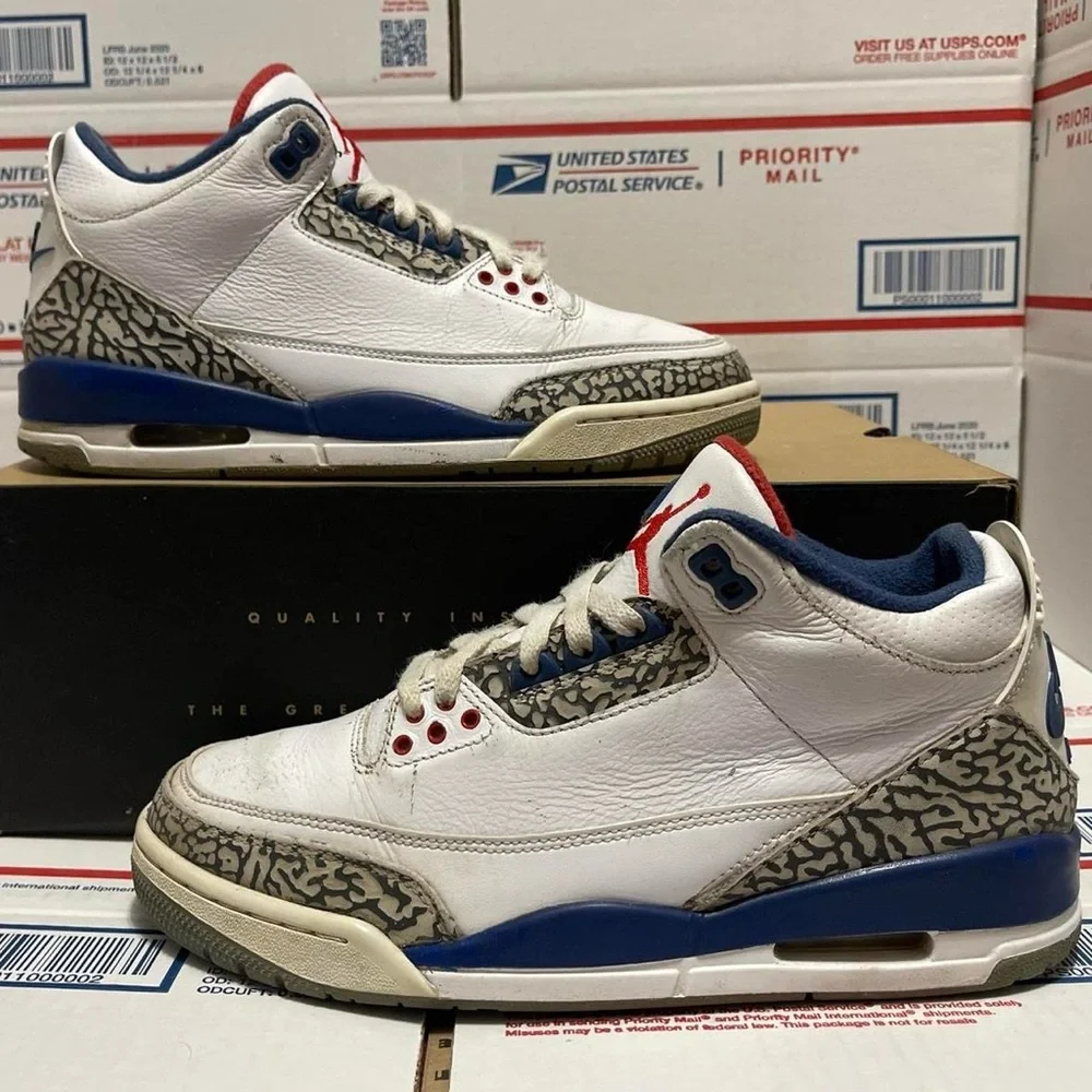 Nike Air Jordan 3 Retro “True Blue” 2016 Shoes sneakers hype streetwear school